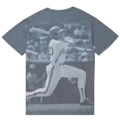 Men Mitchell & Ness T-Shirts & Tops-Highlight Sublimated Player Tee Philadelphia Phillies Mike Schmidt