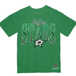 Men Mitchell & Ness T-Shirts & Tops-Hip Check Tee Dallas Stars
