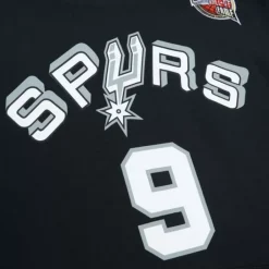 Men Mitchell & Ness Hoodies & Sweatshirts-Hof Fleece Hoodie San Antonio Spurs Tony Parker