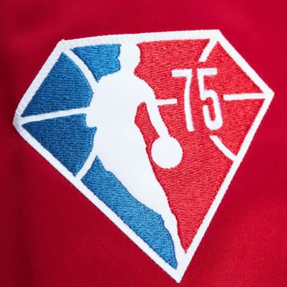 Men Mitchell & Ness Jackets & Outerwear-Hof N&N Satin Jacket Miami Heat Dwyane Wade