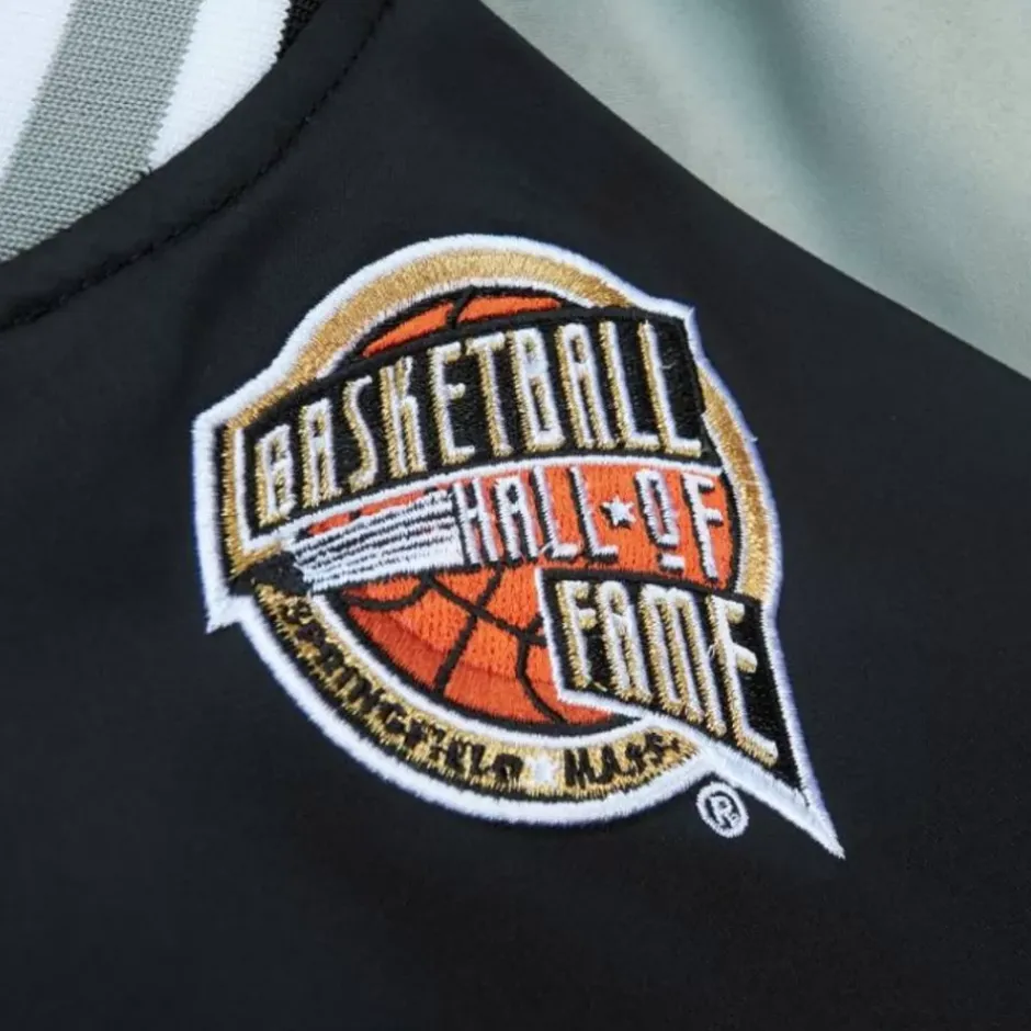 Men Mitchell & Ness Jackets & Outerwear-Hof N&N Satin Jacket San Antonio Spurs Tony Parker