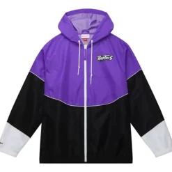 Men Mitchell & Ness Jackets & Outerwear-Home Team Lightweight Windbreaker Toronto Raptors