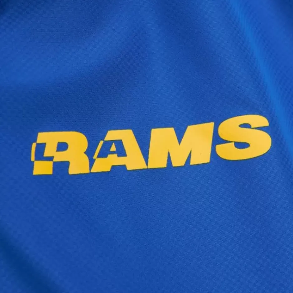 Men Mitchell & Ness Jackets & Outerwear-Home Team Lightweight Windbreaker Los Angeles Rams