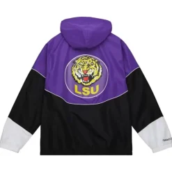 Men Mitchell & Ness Jackets & Outerwear-Home Team Lightweight Windbreaker Louisiana State University