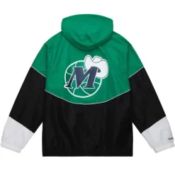 Men Mitchell & Ness Jackets & Outerwear-Home Team Lightweight Windbreaker Dallas Mavericks