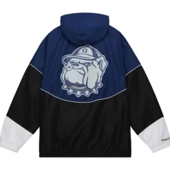 Men Mitchell & Ness Jackets & Outerwear-Home Team Lightweight Windbreaker Georgetown University