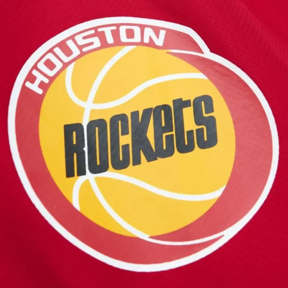 Men Mitchell & Ness Jackets & Outerwear-Home Team Lightweight Windbreaker Houston Rockets