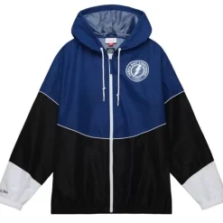 Men Mitchell & Ness Jackets & Outerwear-Home Team Lightweight Windbreaker Tampa Bay Lightning