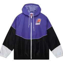 Men Mitchell & Ness Jackets & Outerwear-Home Team Lightweight Windbreaker Phoenix Suns