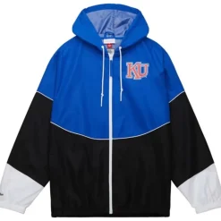 Men Mitchell & Ness Jackets & Outerwear-Home Team Lightweight Windbreaker University Of Kansas