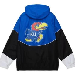 Men Mitchell & Ness Jackets & Outerwear-Home Team Lightweight Windbreaker University Of Kansas
