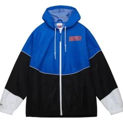 Men Mitchell & Ness Jackets & Outerwear-Home Team Lightweight Windbreaker New York Giants