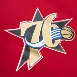 Men Mitchell & Ness Jackets & Outerwear-Home Team Lightweight Windbreaker Philadelphia 76Ers