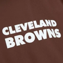 Men Mitchell & Ness Jackets & Outerwear-Home Team Lightweight Windbreaker Cleveland Browns