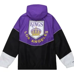 Men Mitchell & Ness Jackets & Outerwear-Home Team Lightweight Windbreaker Los Angeles Kings