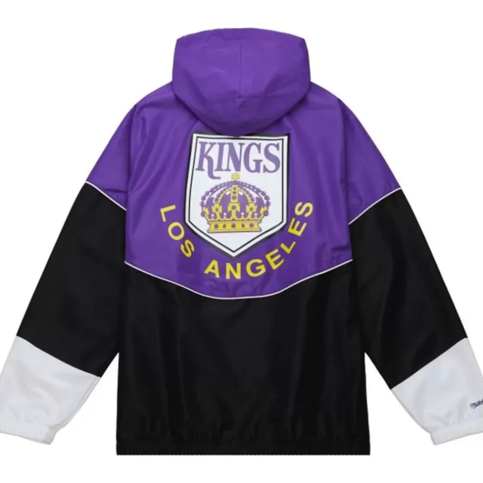 Men Mitchell & Ness Jackets & Outerwear-Home Team Lightweight Windbreaker Los Angeles Kings