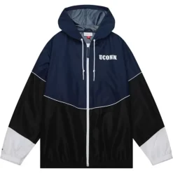 Men Mitchell & Ness Jackets & Outerwear-Home Team Lightweight Windbreaker University Of Connecticut