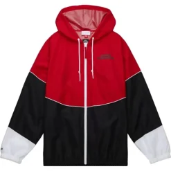 Men Mitchell & Ness Jackets & Outerwear-Home Team Lightweight Windbreaker Chicago Blackhawks