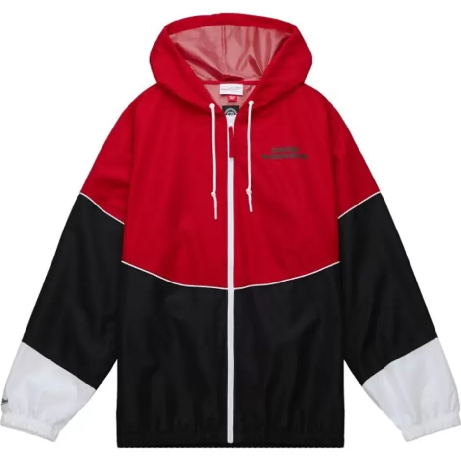 Men Mitchell & Ness Jackets & Outerwear-Home Team Lightweight Windbreaker Chicago Blackhawks