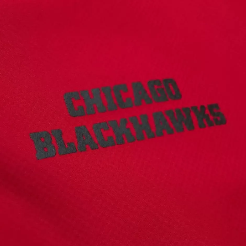 Men Mitchell & Ness Jackets & Outerwear-Home Team Lightweight Windbreaker Chicago Blackhawks