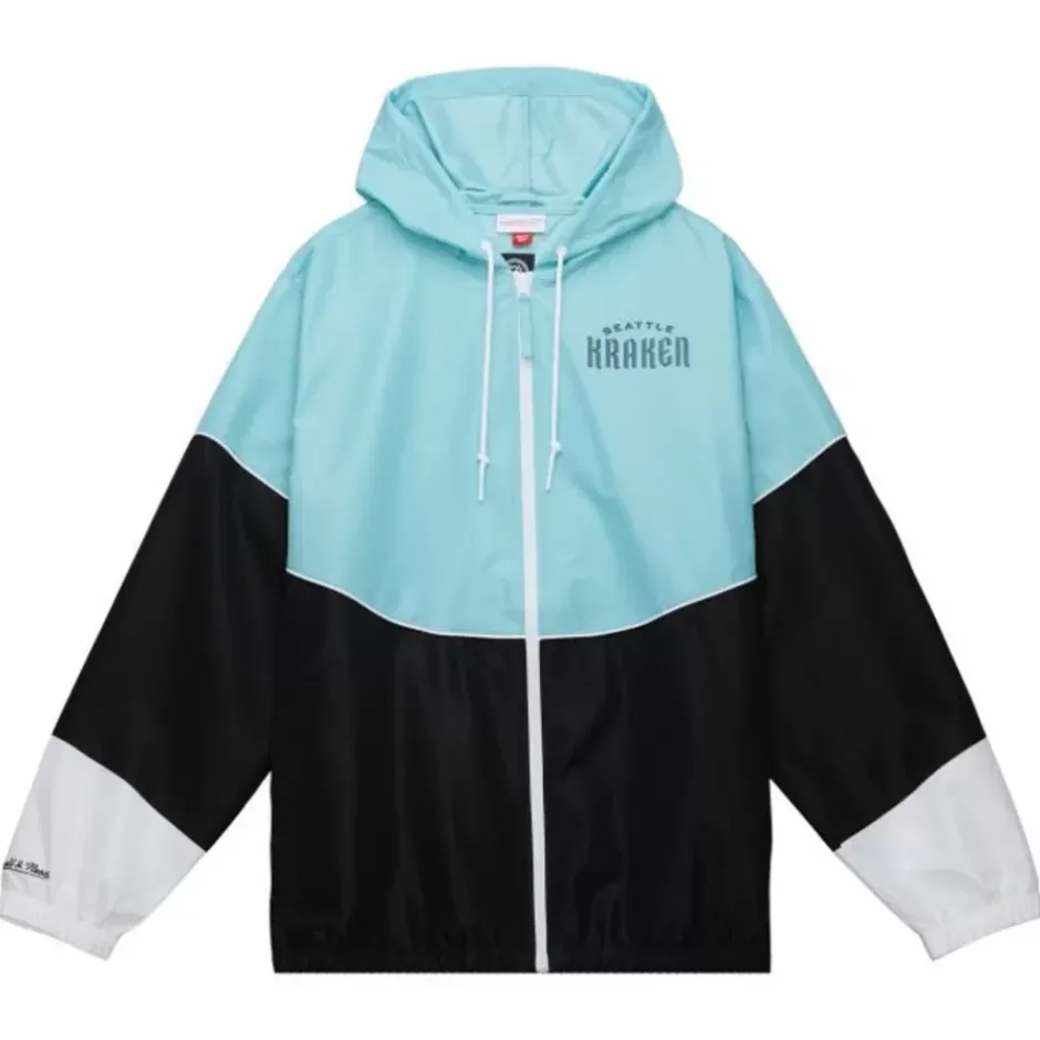 Men Mitchell & Ness Jackets & Outerwear-Home Team Lightweight Windbreaker Seattle Kraken