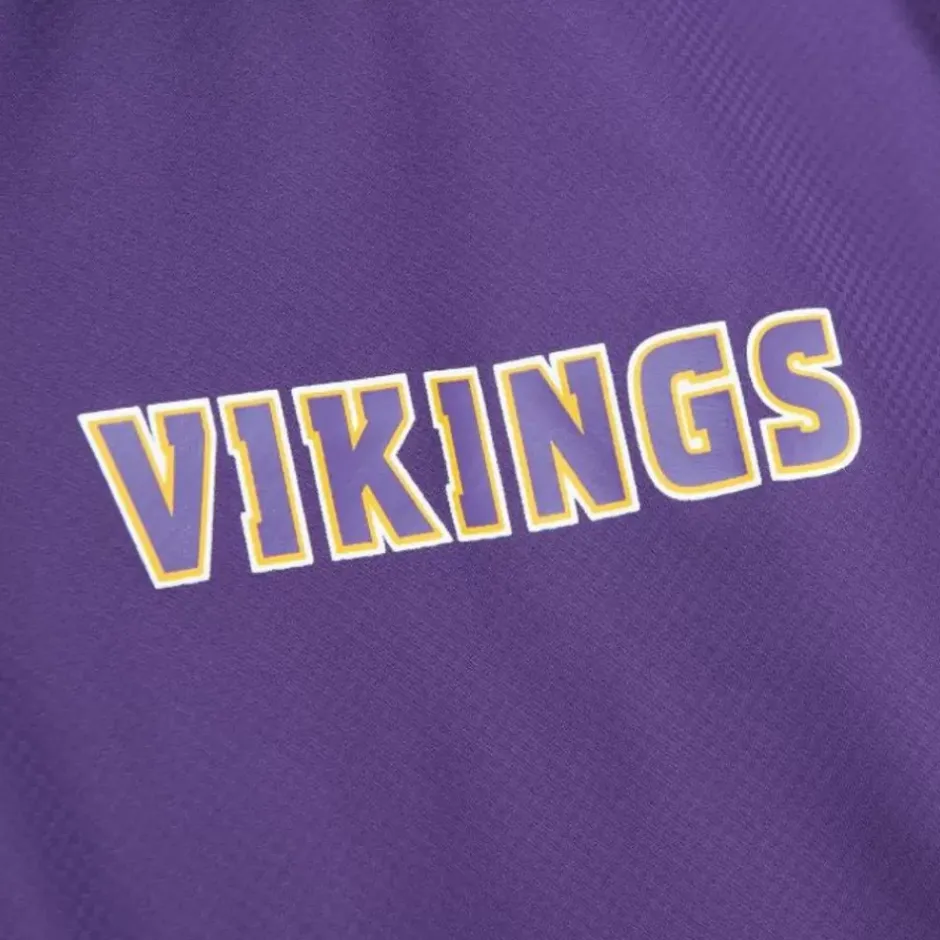 Men Mitchell & Ness Jackets & Outerwear-Home Team Lightweight Windbreaker Minnesota Vikings