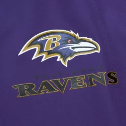Men Mitchell & Ness Jackets & Outerwear-Home Team Lightweight Windbreaker Baltimore Ravens