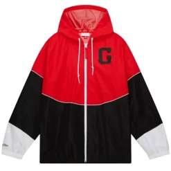 Men Mitchell & Ness Jackets & Outerwear-Home Team Lightweight Windbreaker University Of Georgia