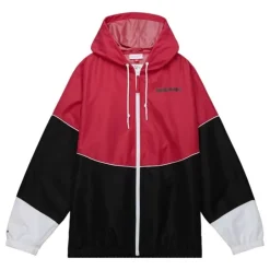 Men Mitchell & Ness Jackets & Outerwear-Home Team Lightweight Windbreaker Arizona Cardinals
