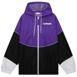 Men Mitchell & Ness Jackets & Outerwear-Home Team Lightweight Windbreaker Clemson University