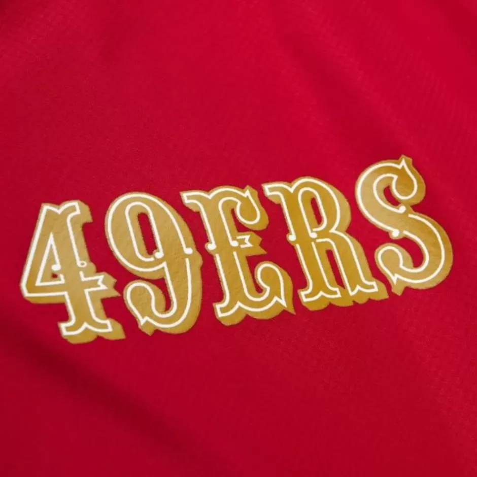 Men Mitchell & Ness Jackets & Outerwear-Home Team Lightweight Windbreaker San Francisco 49Ers