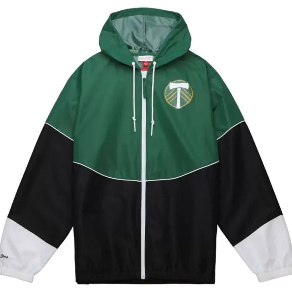 Men Mitchell & Ness Jackets & Outerwear-Home Team Lw Windbreaker Portland Timbers
