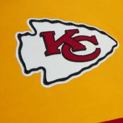 Men Mitchell & Ness Hoodies & Sweatshirts-Hooded Rugby Polo Kansas City Chiefs