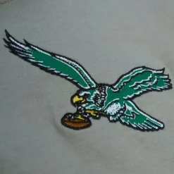 Men Mitchell & Ness Hoodies & Sweatshirts-Hooded Rugby Polo Philadelphia Eagles