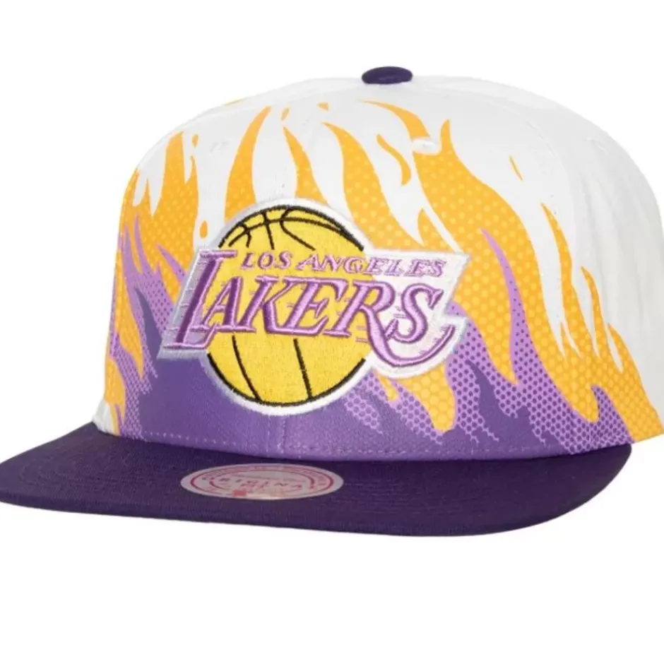 Mitchell & Ness Snapback-Hot Fire Snapback Hwc Los Angeles Lakers