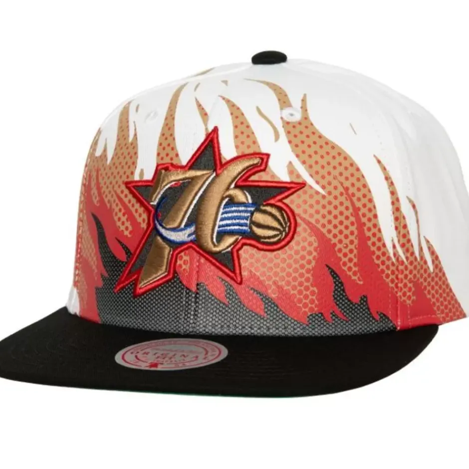 Mitchell & Ness Snapback-Hot Fire Snapback Hwc Philadelphia 76Ers