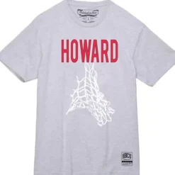 Men Mitchell & Ness T-Shirts & Tops-Howard Basketball Tee Howard University