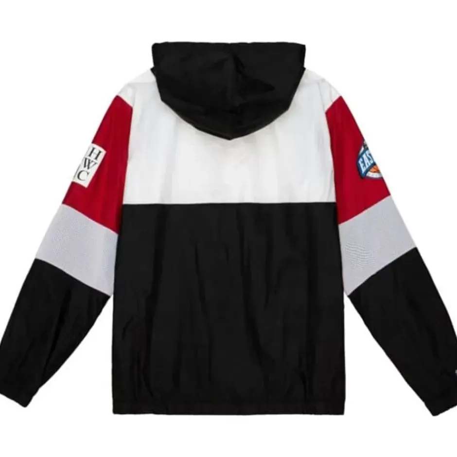 Men Mitchell & Ness Jackets & Outerwear-Hwc Night Surprise Win Windbreaker Miami Heat