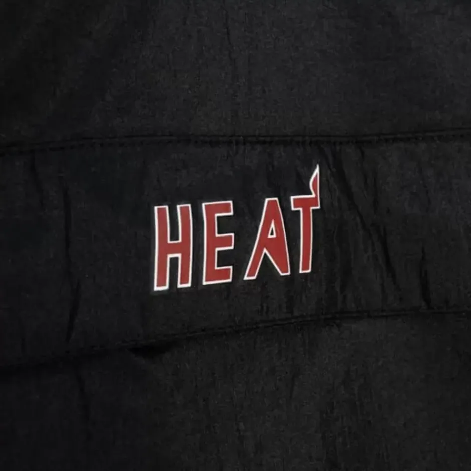 Men Mitchell & Ness Jackets & Outerwear-Hwc Night Surprise Win Windbreaker Miami Heat