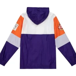 Men Mitchell & Ness Jackets & Outerwear-Hwc Night Surprise Win Windbreaker Phoenix Suns