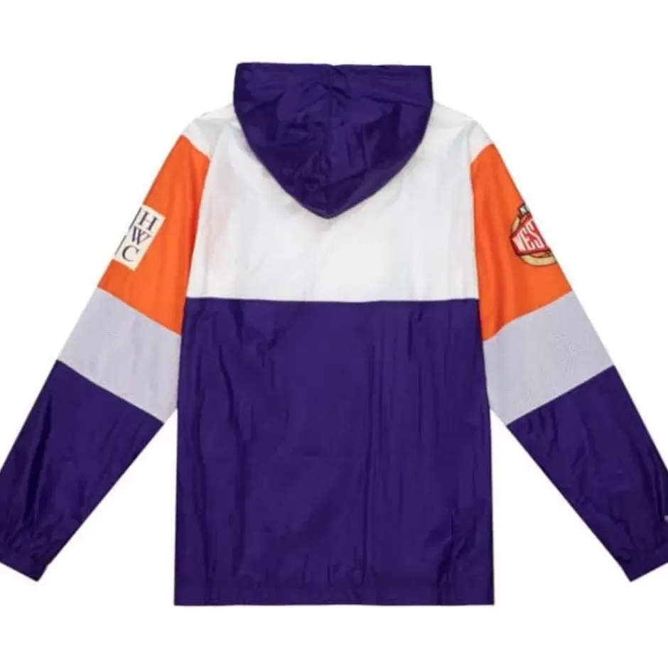 Men Mitchell & Ness Jackets & Outerwear-Hwc Night Surprise Win Windbreaker Phoenix Suns