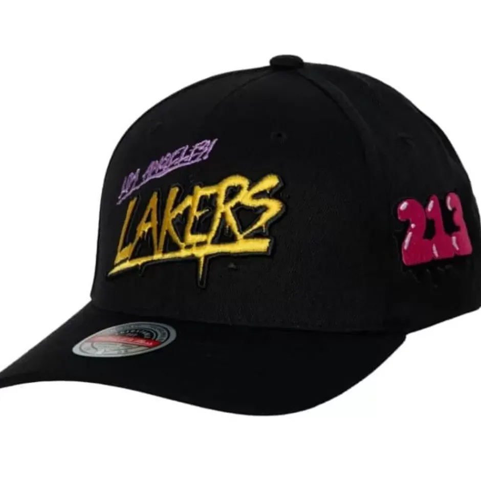 Mitchell & Ness Snapback-Hwc Slap Sticker Classic Red Los Angeles Lakers
