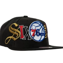 Mitchell & Ness Snapback-Hype Type Snapback Philadelphia 76Ers