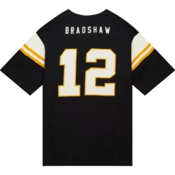 Men Mitchell & Ness T-Shirts & Tops-Icon Premium N&N S/S Tee Pittsburgh Steelers Terry Bradshaw