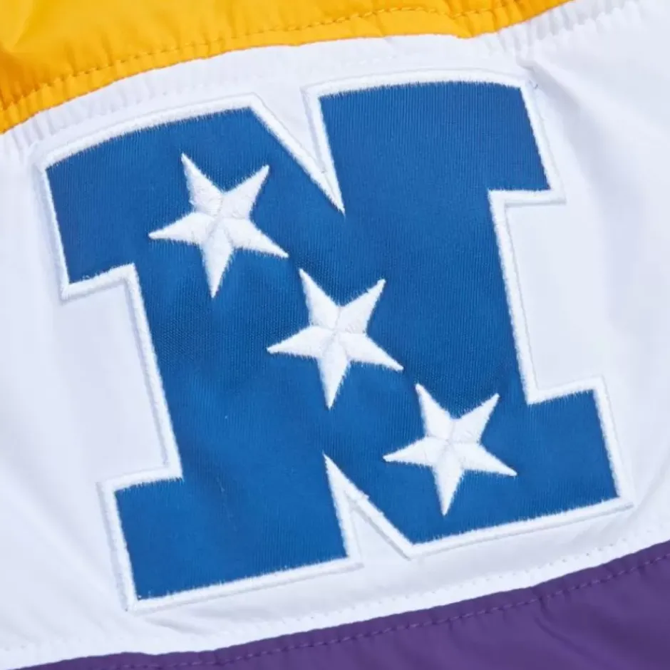 Men Mitchell & Ness Jackets & Outerwear-In The Clutch Puffer Jacket Vintage Logo Minnesota Vikings