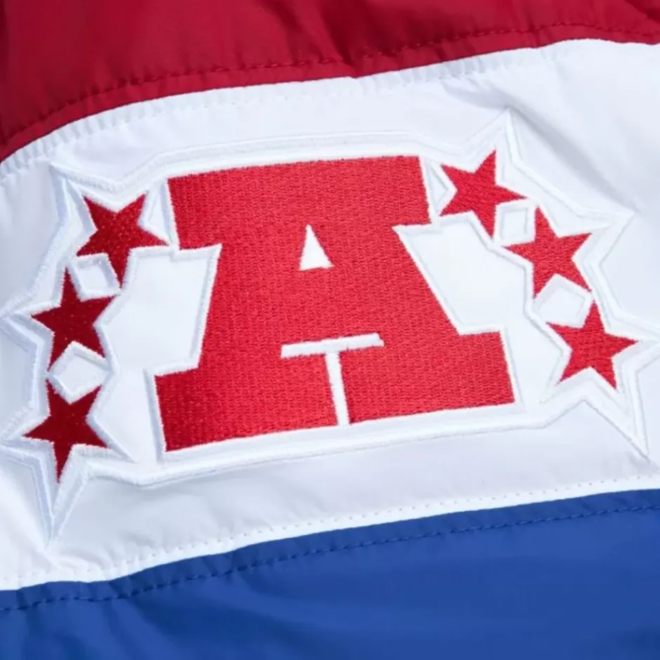 Men Mitchell & Ness Jackets & Outerwear-In The Clutch Puffer Jacket Vintage Logo Buffalo Bills