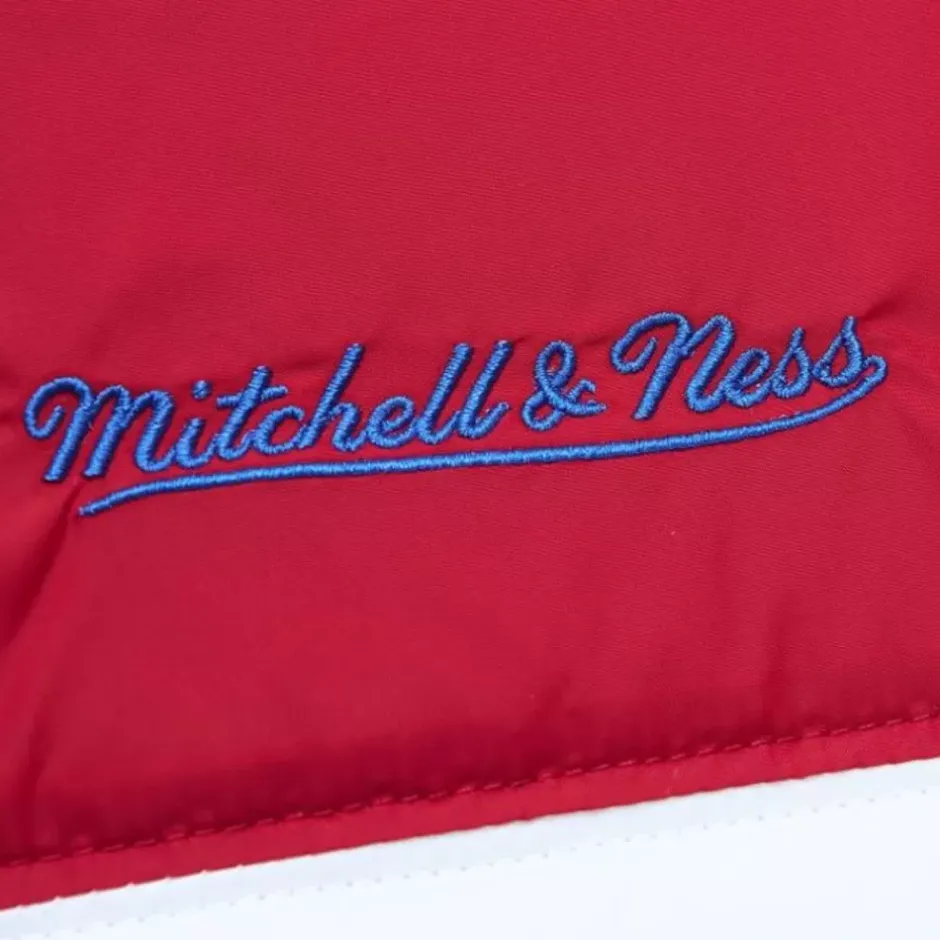 Men Mitchell & Ness Jackets & Outerwear-In The Clutch Puffer Jacket Vintage Logo Buffalo Bills