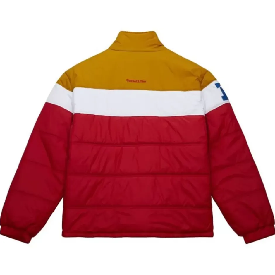 Men Mitchell & Ness Jackets & Outerwear-In The Clutch Puffer Jacket Vintage Logo San Francisco 49Ers