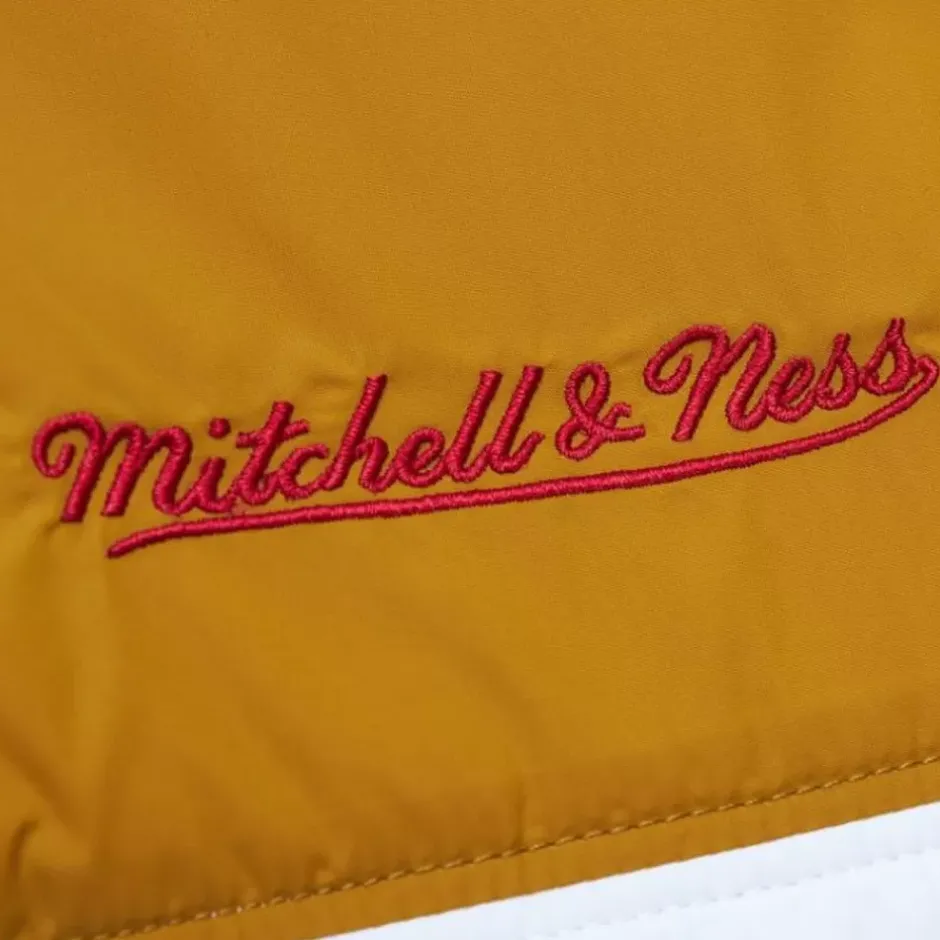 Men Mitchell & Ness Jackets & Outerwear-In The Clutch Puffer Jacket Vintage Logo San Francisco 49Ers