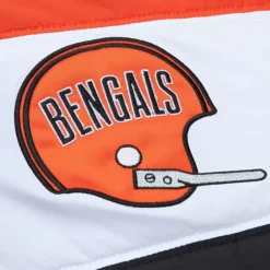 Men Mitchell & Ness Jackets & Outerwear-In The Clutch Puffer Jacket Vintage Logo Cincinnati Bengals